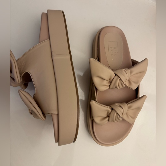 ShuShop Shoes - SHUSHOP Kiki Bow Flatform Slide Sandal